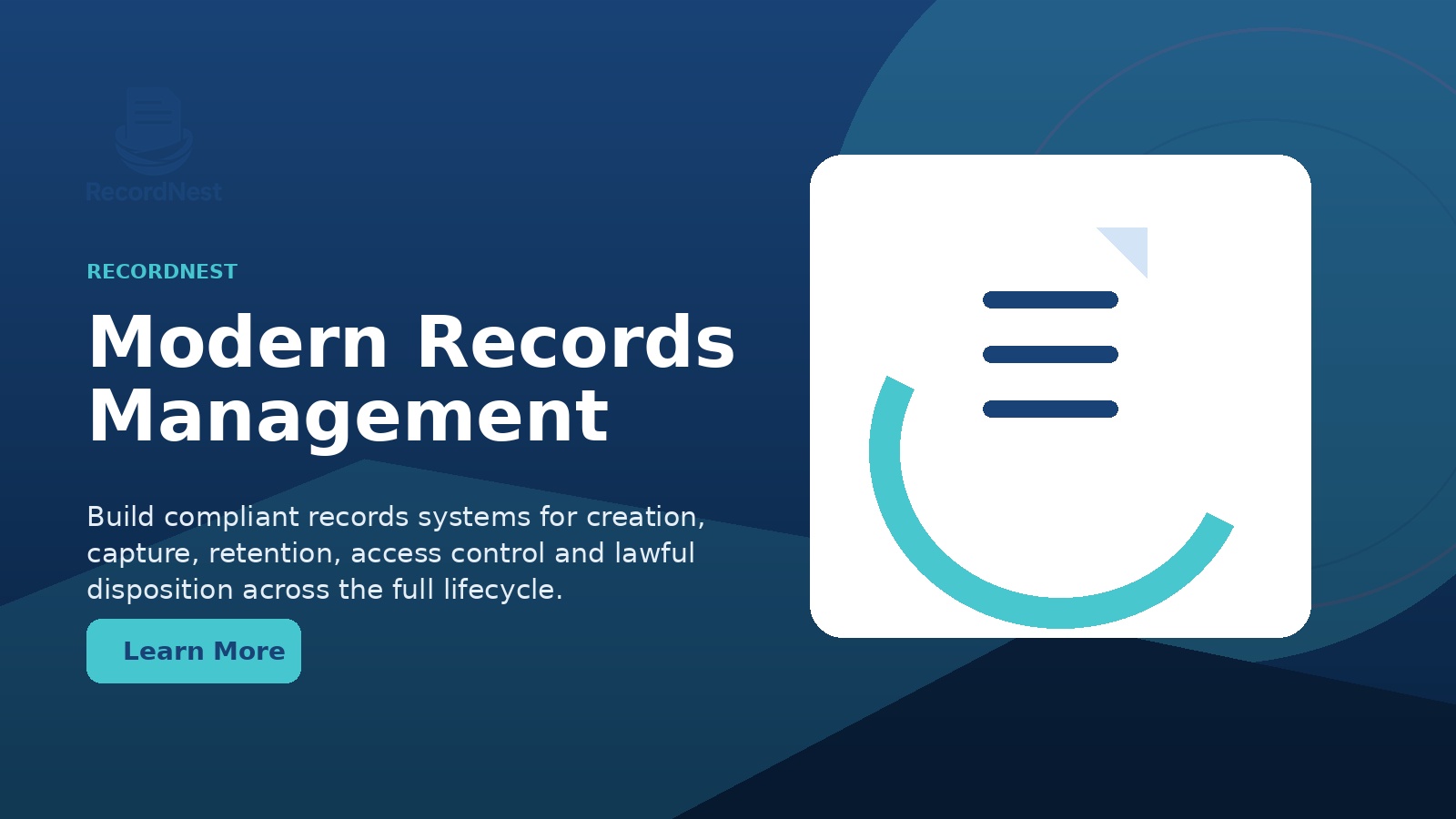 RecordNest records management illustration